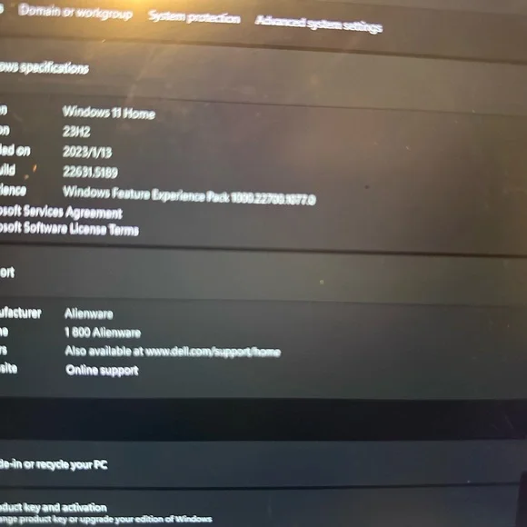 Alienware Silver Gaming Laptop with RGB Backlit Keyboard - Picture 6 of 10